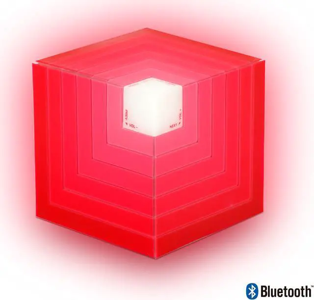Alt view image 4 of 6 - NGS 5W Roller Cube LED Red Bluetooth Speaker Model ROLLERCUBERED