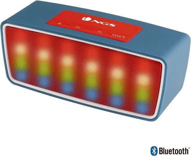 Main image of NGS 3W Roller Glow Blue Bluetooth Speaker Model ROLLERGLOWBLUE