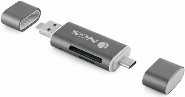 Alt view image 3 of 10 - NGS USB 5-in-1 Type C Card Reader Ally Reader Model ALLYREADER