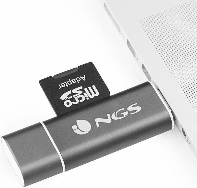 Alt view image 4 of 10 - NGS USB 5-in-1 Type C Card Reader Ally Reader Model ALLYREADER