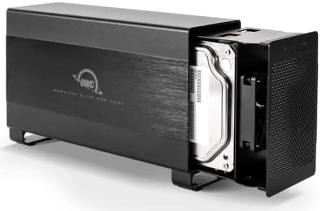 Main image of OWC Mercury Elite Pro Dual USB 3.1 Gen 1 & Thunderbolt 2 RAID Storage Enclosure With Cables Model OWCTB2U3MED0GB
