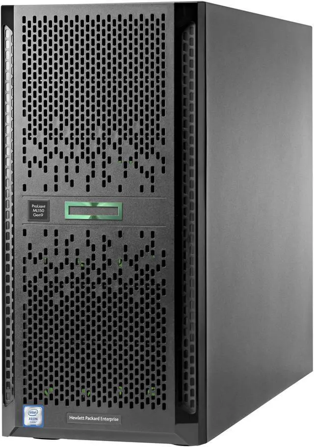 Main image of HP ProLiant ML150 G9 5U Tower Server Intel Xeon E5-2620 v4 Octa Core 8 Core 2.10GHz 8GB Installed DDR4 SDRAM Serial ATA/600 Controller 2 x 900W Model 860119-S01