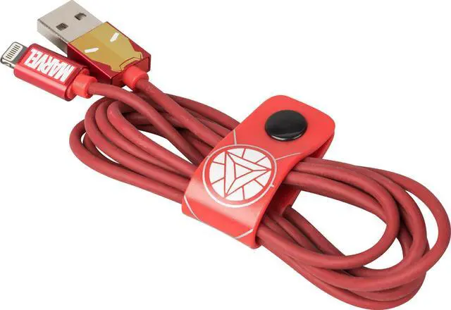 Alt view image 2 of 4 - Tribe Marvel Iron Man Lightning USB 2.0 Cable 120cm Model CLR21604