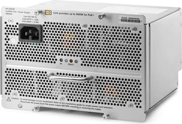 Main image of Hpe 5400R 1100W Poe+ Zl2 Power Supply
