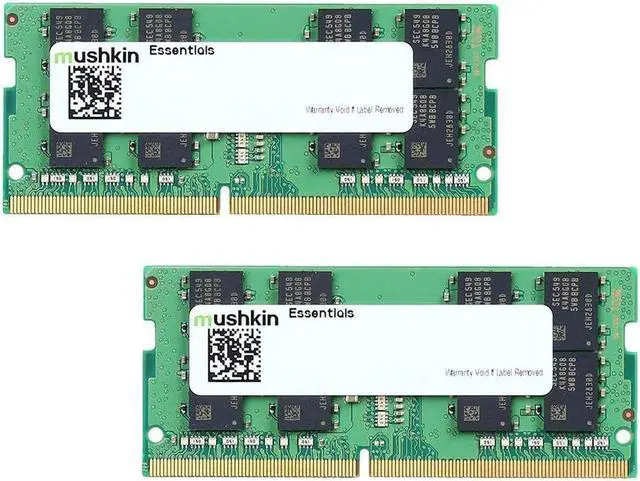Main image of Mushkin 8GB (4GB x 2) Essentials 260-Pin DDR4 SO-DIMM DDR4 2666MHz Laptop Memory Model MES4S266KF4GX2