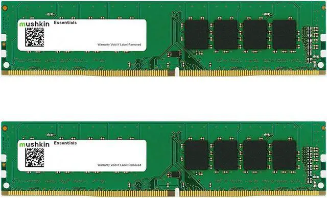 Main image of Mushkin 16GB (8GB X 2) Essentials DDR4 2666MHz Desktop Memory Model MES4U266KF8GX2