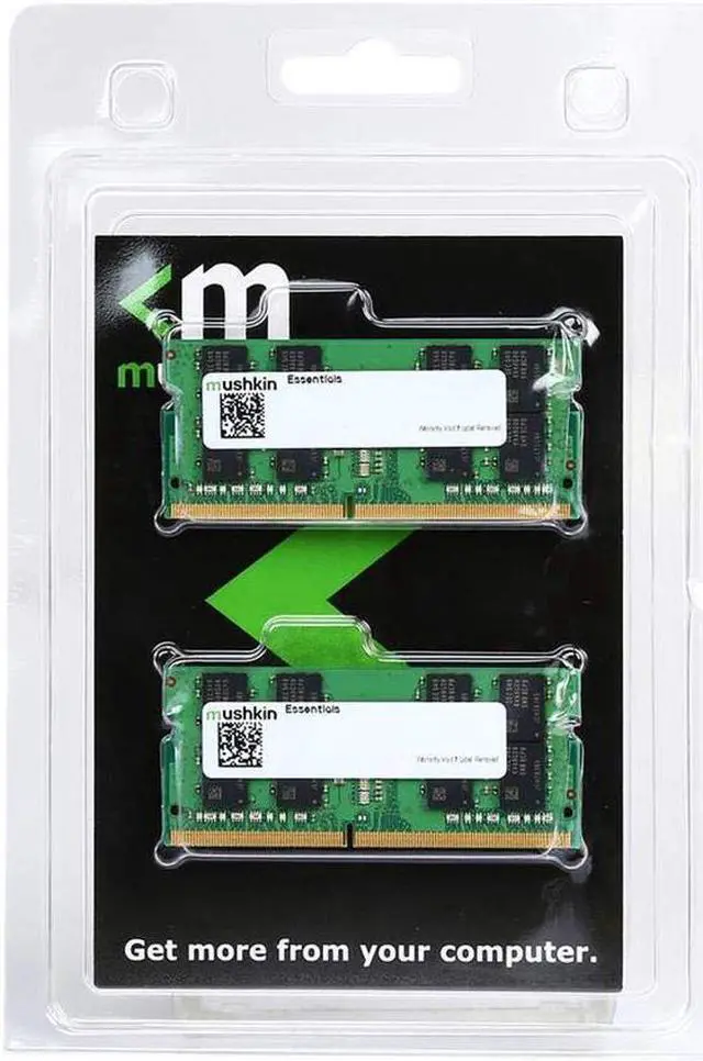 Alt view image 2 of 6 - Mushkin ESSENTIALS 32GB (2x16GB) PC4-21300 2666MHz 260-pin Dual-Channel Notebook Memory Model MES4S266KF16GX2