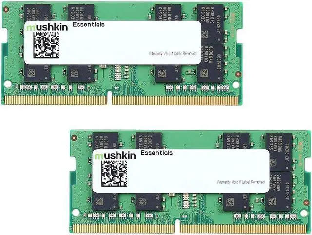 Main image of Mushkin ESSENTIALS 32GB (2x16GB) PC4-21300 2666MHz 260-pin Dual-Channel Notebook Memory Model MES4S266KF16GX2