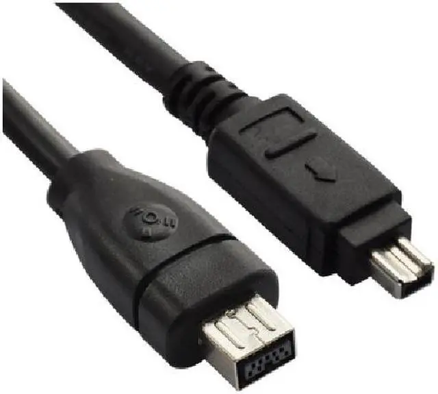 Main image of NEON Firewire IEEE 1394 180cm - 4-pin to 9-pin Connectors Cable Color Black Model C155-94B-1.8