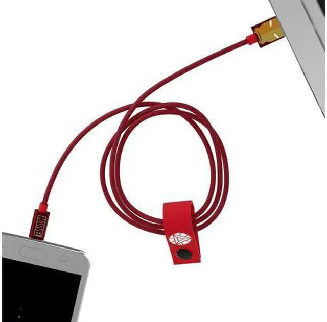 Alt view image 2 of 4 - Tribe Marvel Iron Man Micro USB Cable 120cm