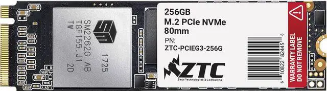 Alt view image 2 of 4 - ZTC 256GB M.2 NVMe PCIe 80mm SSD Astounding Performance and High-Endurance Great Upgrade for Gaming Model ZTC-PCIEG3-256G