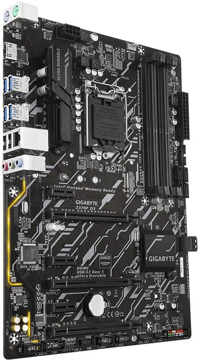 Alt view image 3 of 9 - Gigabyte Z370 D3 Intel Express ATX Motherboard