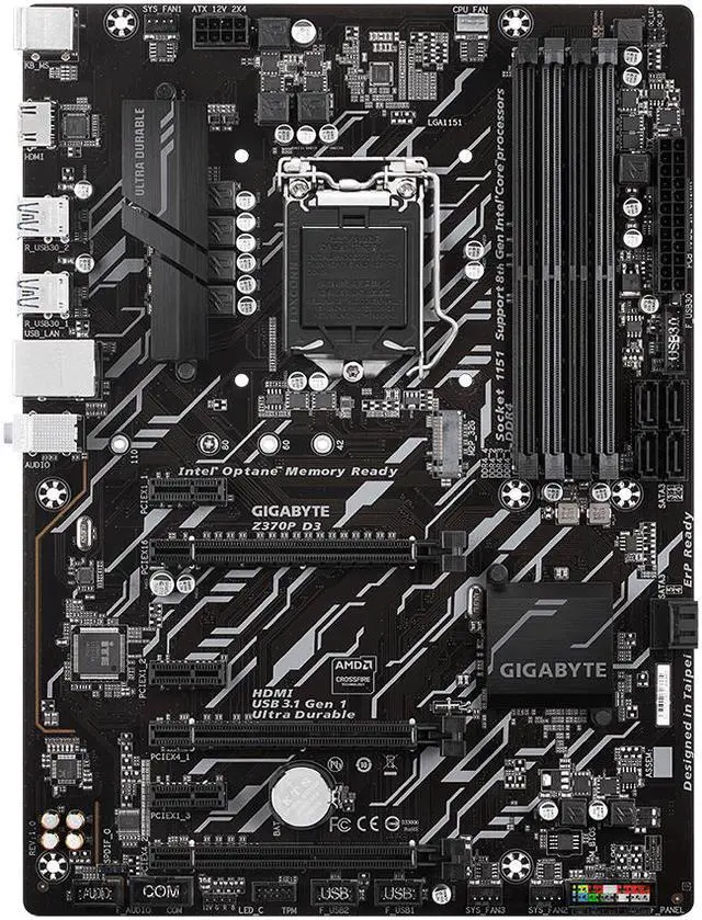Alt view image 2 of 9 - Gigabyte Z370 D3 Intel Express ATX Motherboard