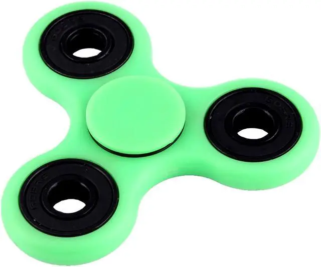 Main image of EyezOff Flourescent Green Fidget Spinner POM Material 4-min Rotation Time