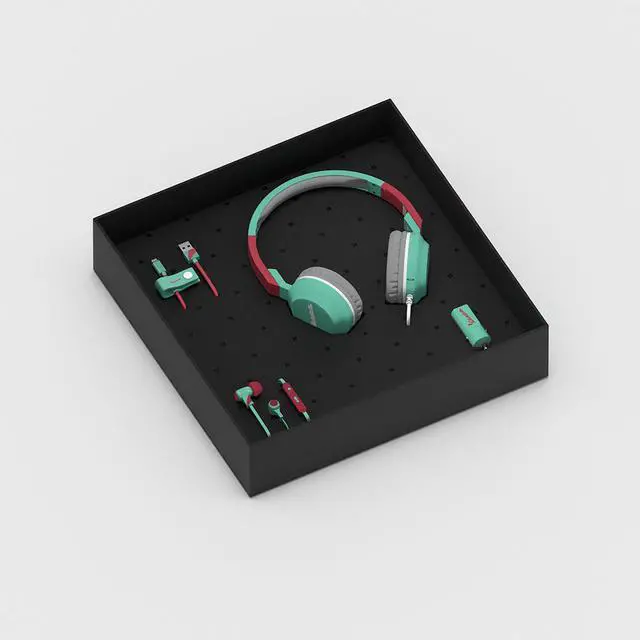 Main image of Tribe Vespa Aquamarina Gift Set Headphones, Earphones, Cable & Car Charger