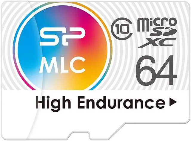 Main image of Silicon Power 64GB High-Endurance microSDXC CL10 MLC Memory Card