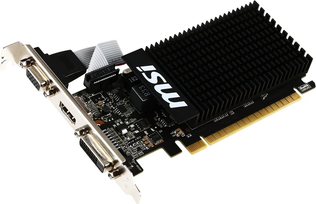 Alt view image 4 of 12 - MSI GT 710 2GD3H LP Graphics Card (V809-2000R)