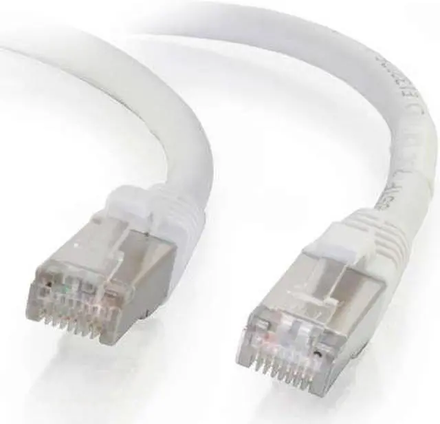 Main image of C2G 3FT CAT6 SNAGLESS SHIELDED (STP) NETWORK PATCH CABLE - WHITE