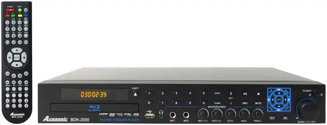 Main image of Acesonic BDK-2000 Blu-Ray Disc Multimedia Karaoke Player with CDG Ripper, & Digital Recorder