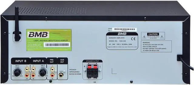 Alt view image 3 of 4 - BMB DAH-100 200W Karaoke Mixing Amplifier with Bluetooth