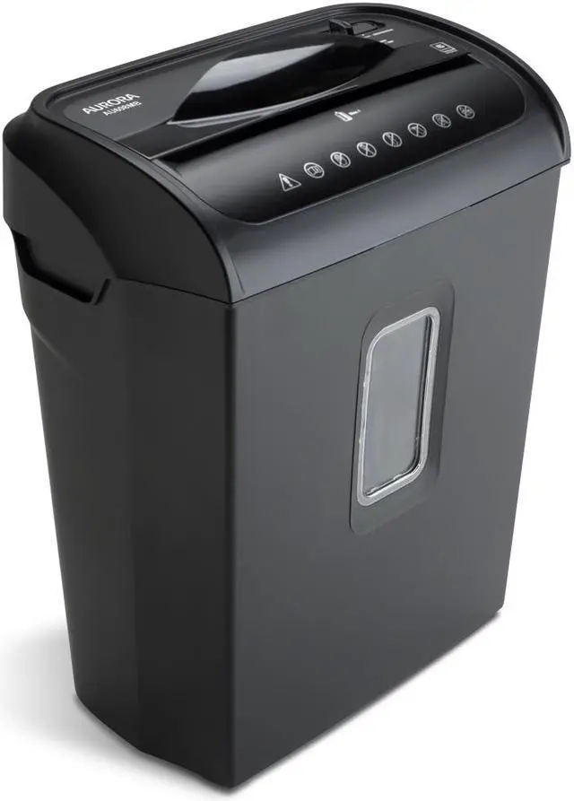 Alt view image 3 of 6 - Aurora AU608MB High-Security 6-Sheet Micro-Cut Paper Credit Card Shredder with 3.5-gallon Wastebasket, 4-Minute Continuous Running Time, Security Level P-4
