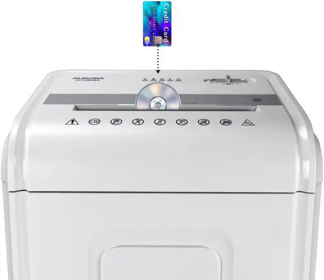 Alt view image 2 of 7 - Aurora AU1680MA Heavy Duty High Security 16-Sheet Micro-Cut Shredder/Anti-Jam/60 Min Run Time/ 7-Gallon Pullout Basket and Casters