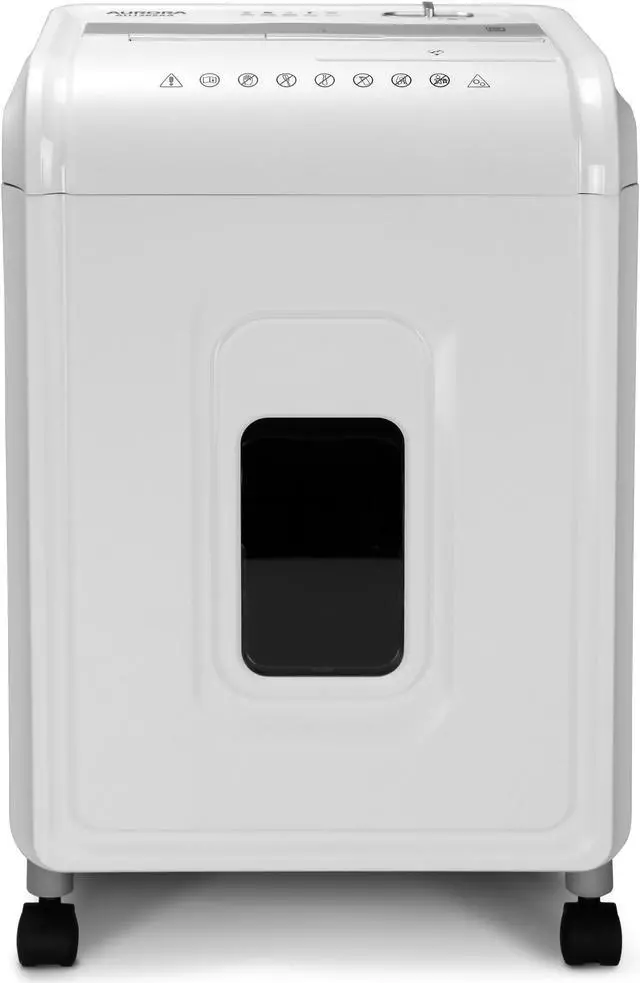 Alt view image 6 of 7 - Aurora AU1262XA Anti-Jam 12-Sheet Crosscut Paper and CD/Credit Card Shredder, White/Gray