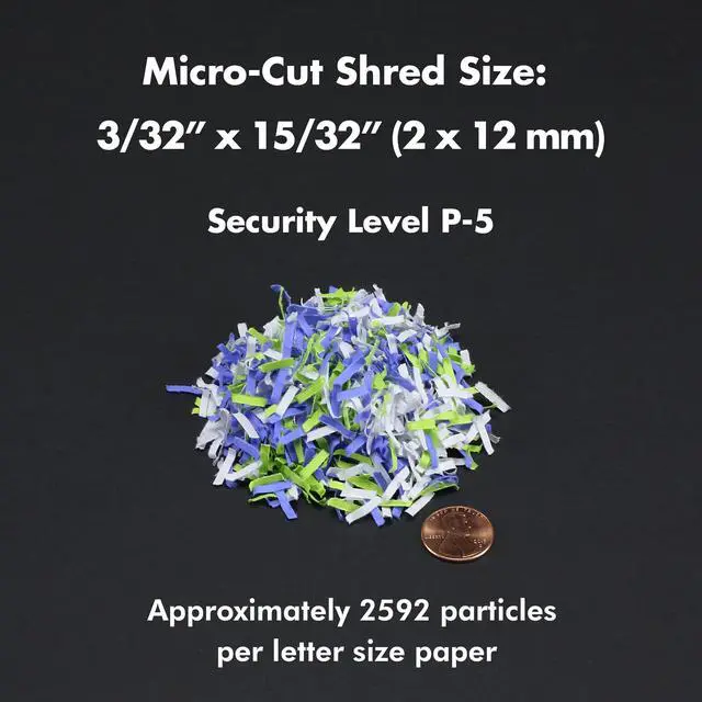 Alt view image 3 of 7 - Aurora Commercial Grade 200-Sheet Auto Feed High Security Micro-Cut Paper Shredder/ 60 Minutes/ Security Level P-5