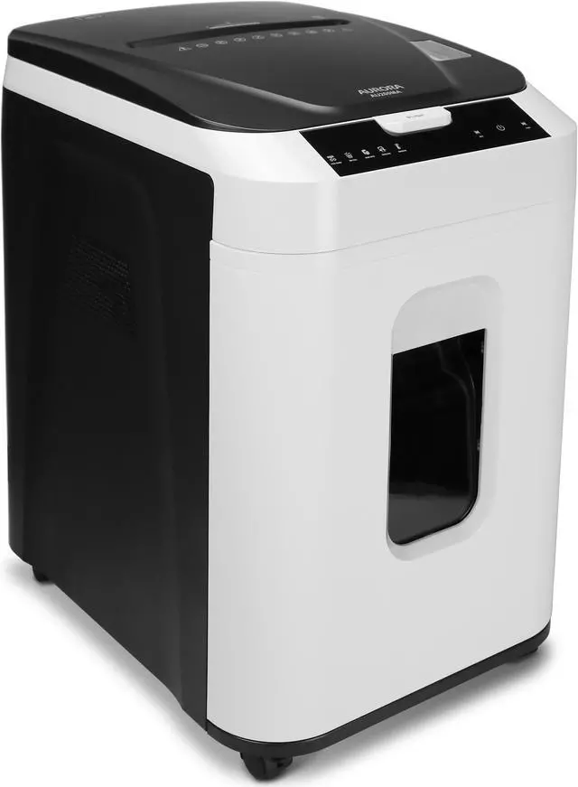 Alt view image 7 of 7 - Aurora Commercial Grade 200-Sheet Auto Feed High Security Micro-Cut Paper Shredder/ 60 Minutes/ Security Level P-5