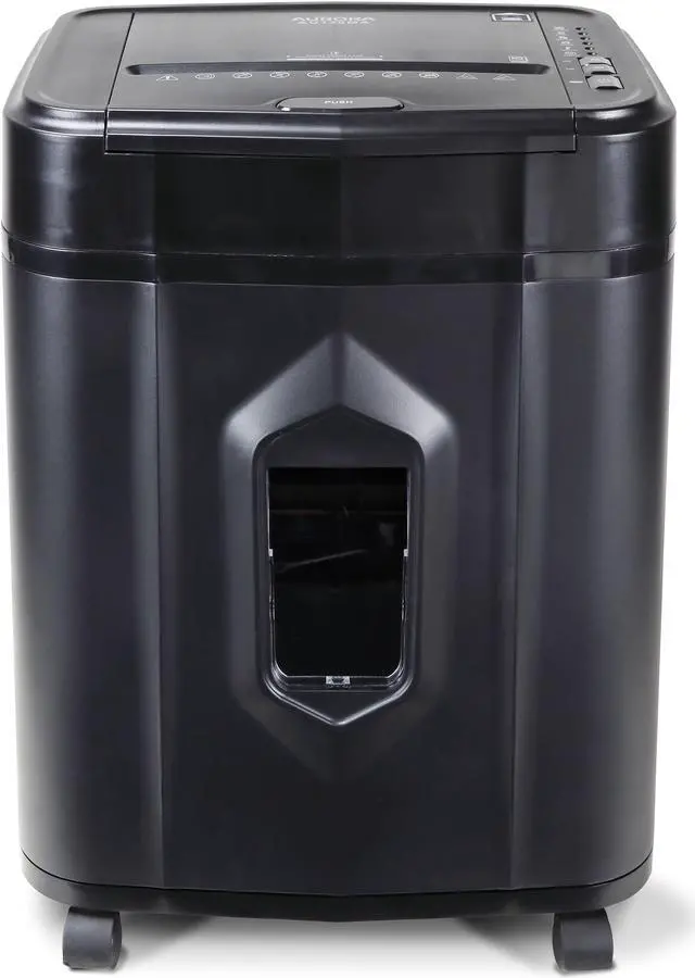 Alt view image 7 of 7 - Aurora GB 120-Sheet Auto Feed Micro-Cut Paper Shredder with Pullout Basket