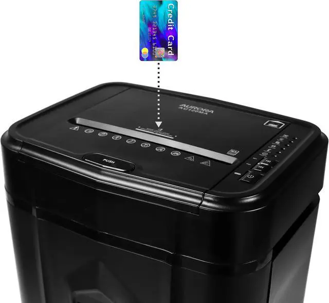 Alt view image 2 of 7 - Aurora GB 120-Sheet Auto Feed Micro-Cut Paper Shredder with Pullout Basket
