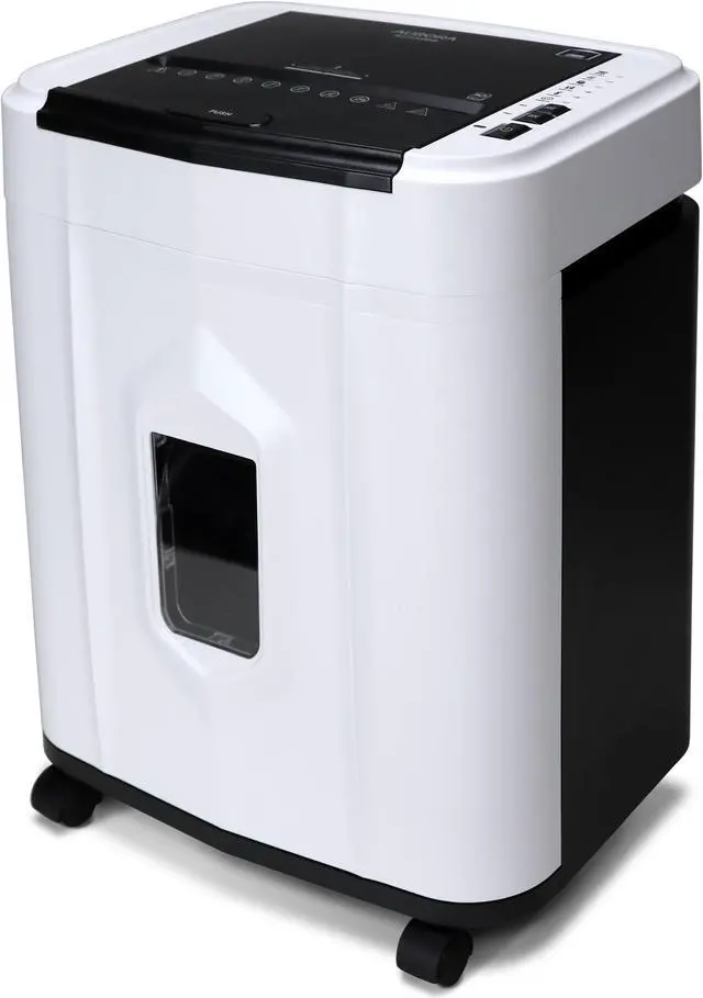 Main image of Aurora AU120MB 120-Sheet Auto Feed High Security Micro-Cut Paper Shredder / 30 Minutes (White/Black)