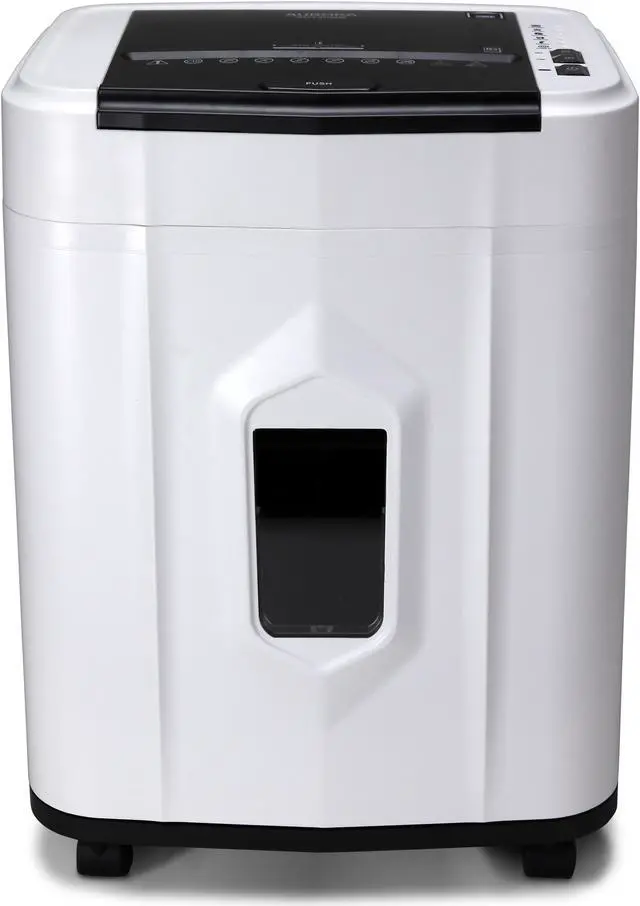Alt view image 7 of 7 - Aurora AU120MB 120-Sheet Auto Feed High Security Micro-Cut Paper Shredder / 30 Minutes (White/Black)