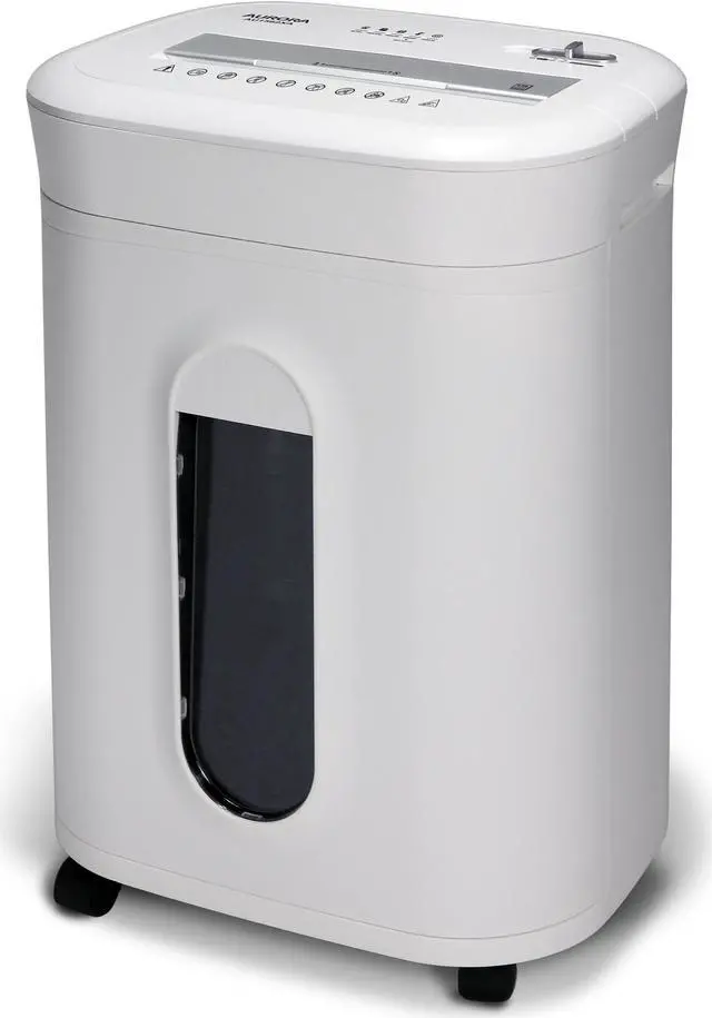 Main image of Aurora AU1562XA Heavy Duty Anti-Jam 15-Sheet Crosscut Shredder/60 Min Run Time/ 6-Gallon Pullout Basket, White