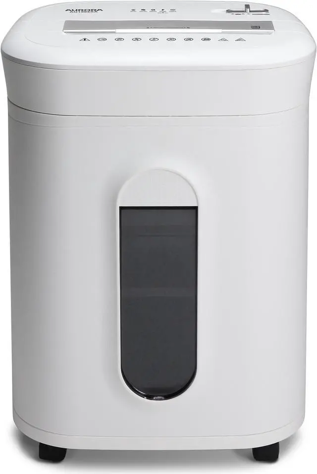 Alt view image 6 of 7 - Aurora AU1562XA Heavy Duty Anti-Jam 15-Sheet Crosscut Shredder/60 Min Run Time/ 6-Gallon Pullout Basket, White