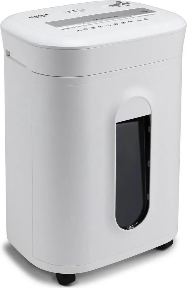 Alt view image 7 of 7 - Aurora AU1562XA Heavy Duty Anti-Jam 15-Sheet Crosscut Shredder/60 Min Run Time/ 6-Gallon Pullout Basket, White