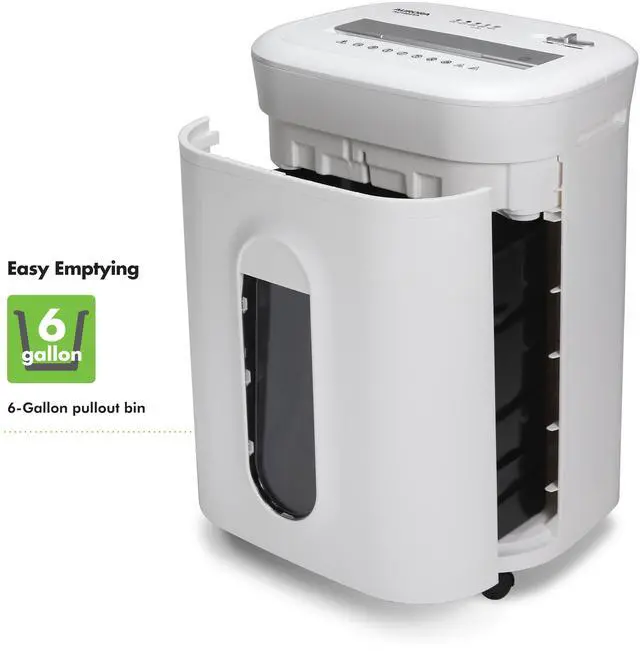 Alt view image 4 of 7 - Aurora AU1802XA Anti-Jam 18-Sheet Crosscut Paper and CD/Credit Card Shredder/ 6-Gallon Pullout Basket / 60 Minutes Run Time