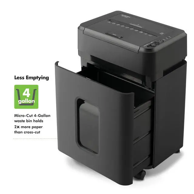 Alt view image 5 of 7 - Aurora AU110MA 110-Sheet Auto Feed Micro-Cut Paper Pullout Basket Shredder