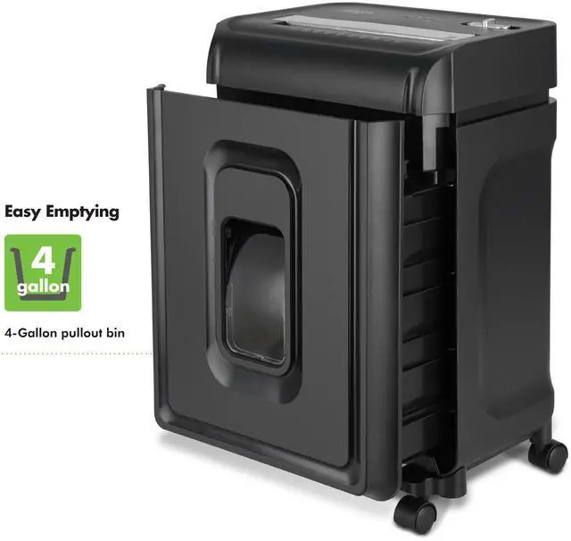 Alt view image 4 of 7 - Aurora AU1270XA Professional Grade 12-Sheet security P-4 Cross-Cut Paper and Credit Card/ 20 Minutes Continuous Run Time Shredder
