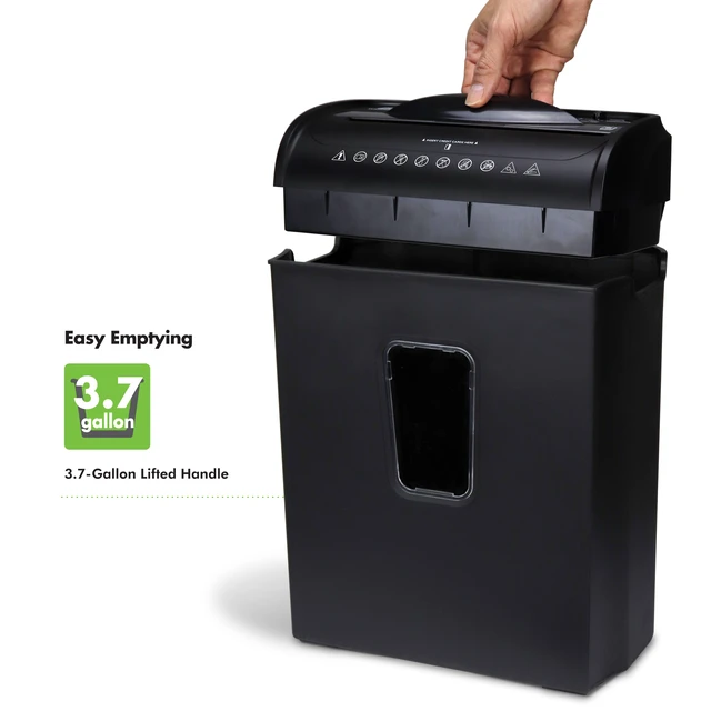 Alt view image 4 of 7 - AU882XA Aurora 8-Sheet Crosscut Paper and Credit Card Shredder with Basket