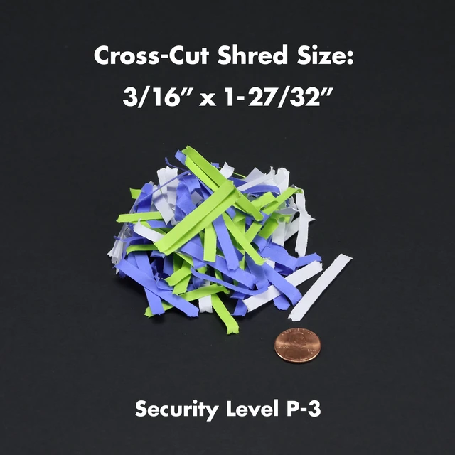 Alt view image 3 of 7 - AU882XA Aurora 8-Sheet Crosscut Paper and Credit Card Shredder with Basket