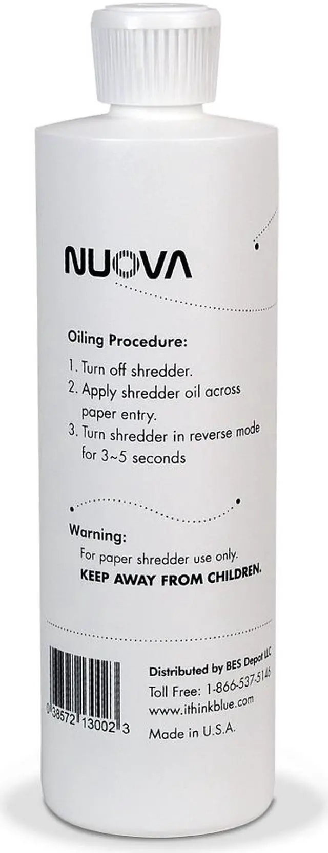 Alt view image 2 of 4 - Nuova Synthetic Paper Shredder Oil, 12 oz. Bottle with Flip Top Cap