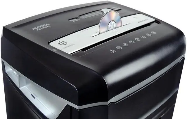 Alt view image 5 of 7 - Aurora High Security JamFree AU1000MA 10-Sheet Micro-Cut Paper / CD / Credit Card Shredder with Pull-Out Wastebasket