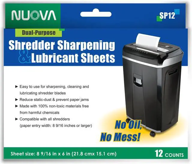 Alt view image 3 of 5 - Nuova Shredder Sharpening & Lubricant Sheets - 36 counts