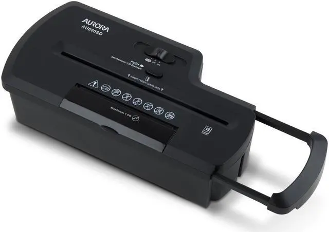 Alt view image 3 of 4 - Aurora AU800SD Professional Strip Cut Paper Shredder /CD / Credit Card Shredder without Wastebasket