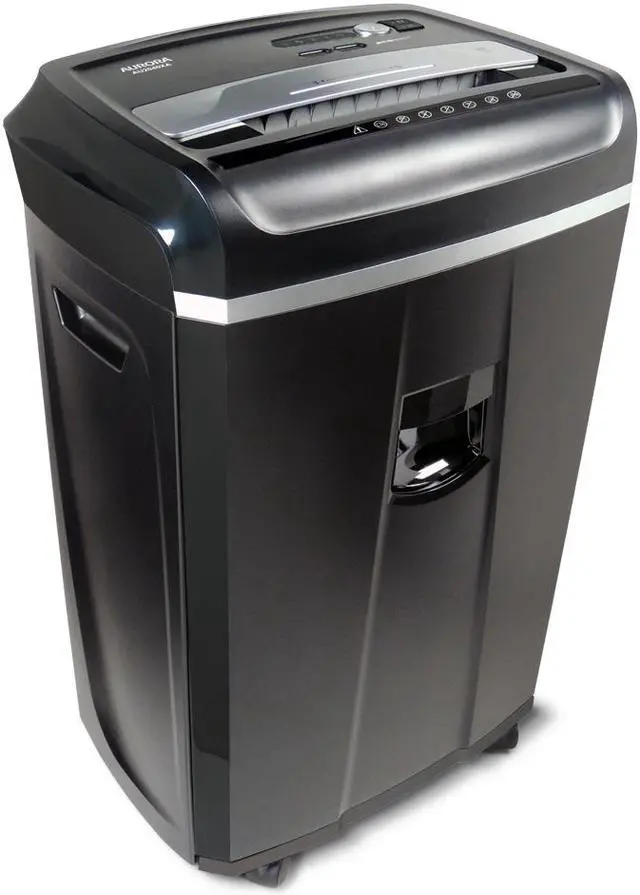 Alt view image 3 of 5 - Aurora AU2040XA Anti-Jam 20-Sheet Crosscut CD/Paper and Credit Card Shredder with 7-gallon pullout basket, 60 Minutes Continuous Run Time