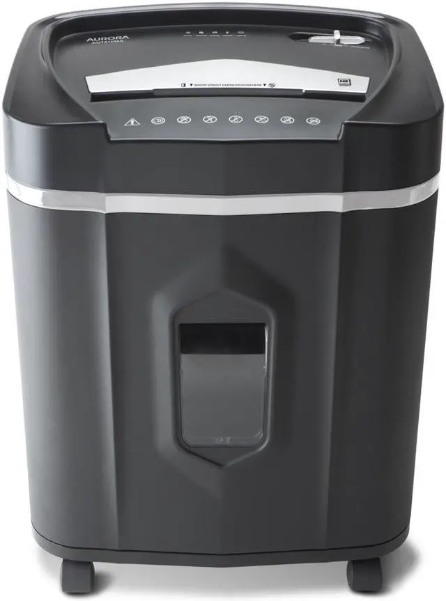 Alt view image 2 of 13 - Aurora AU1210MA Professional Grade High Security 12-Sheet Micro-Cut Paper/ CD and Credit Card Shredder/ 60 Minutes Continuous Run Time