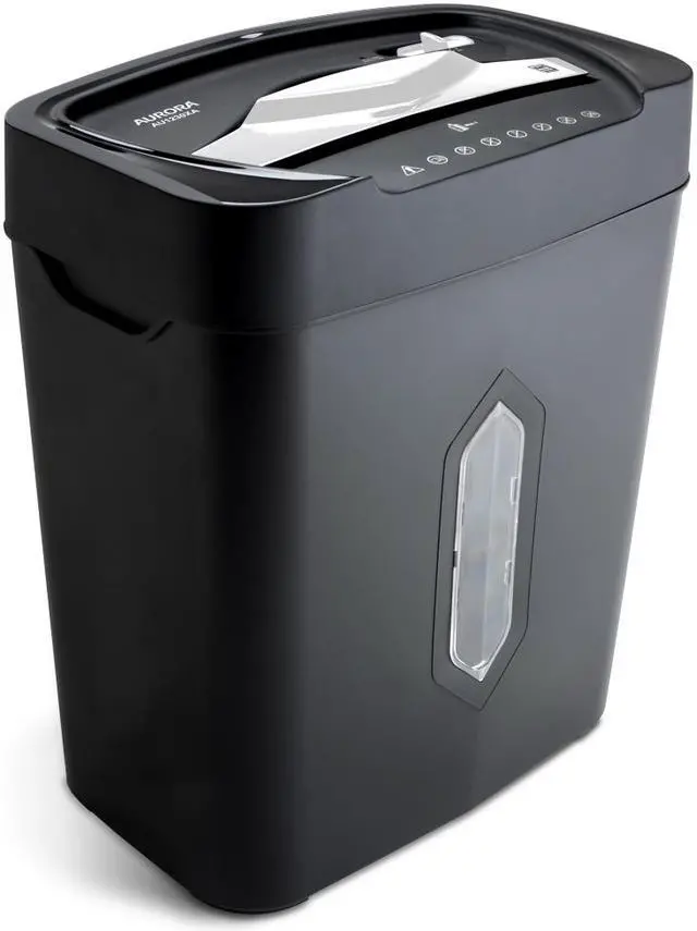 Alt view image 3 of 10 - Aurora AU1230XA Anti-Jam 12-Sheet Crosscut Paper and Credit Card Shredder with 5.2-gallon Wastebasket