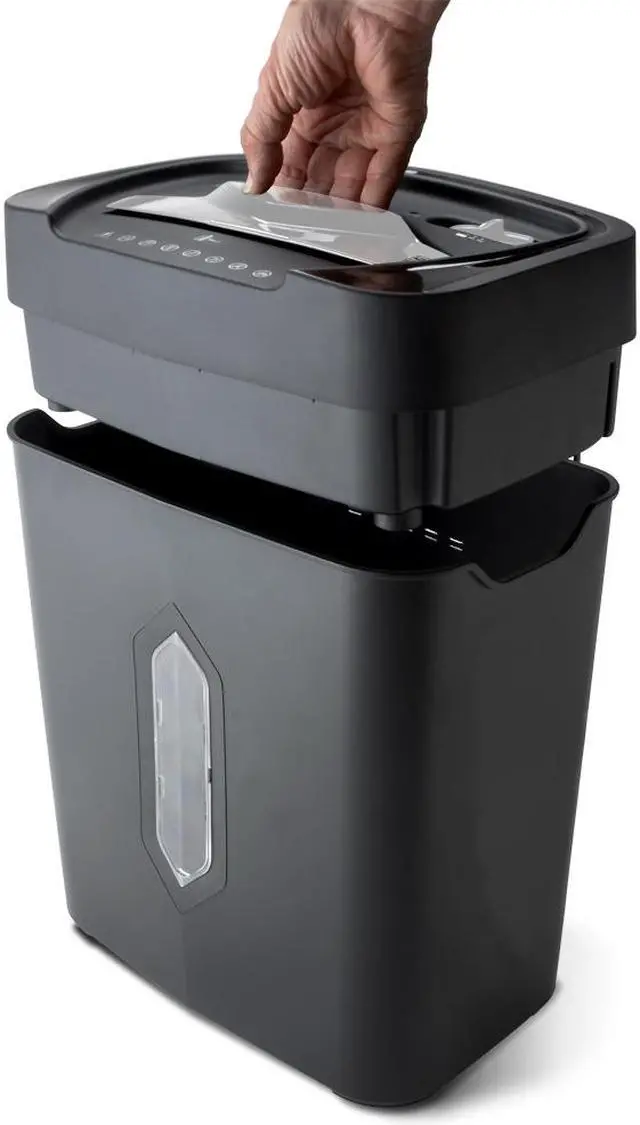 Alt view image 4 of 10 - Aurora AU1230XA Anti-Jam 12-Sheet Crosscut Paper and Credit Card Shredder with 5.2-gallon Wastebasket