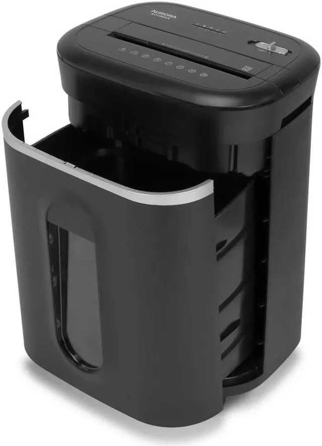 Alt view image 4 of 6 - Aurora AU1460XA Anti-Jam 14-Sheet Crosscut Paper/ CD and Credit Card Shredder/ 6-gallon pullout basket 120 Minutes Continuous Run Time